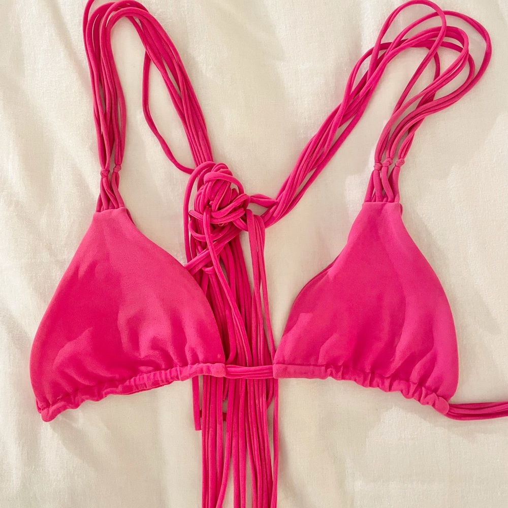 Vintage Hot Pink Mikoh Bikini Top
